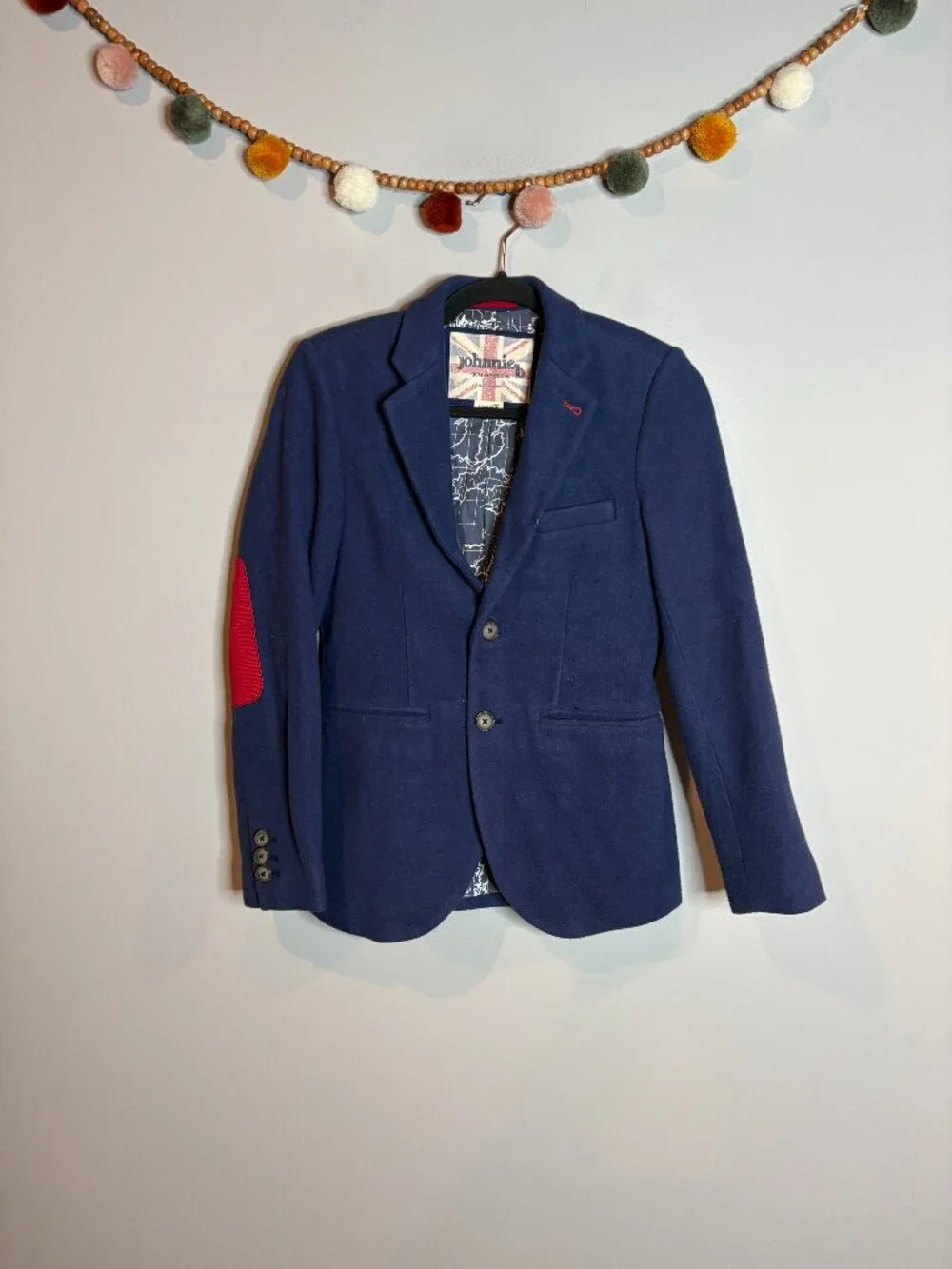 Johnnie B. Boden navy wool blend blazer jacket